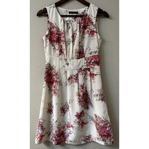 THML Womens Mini Dress XS Sleeveless Romantic Feminine Floral Empire Waist Lined